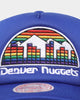 Mitchell & Ness Denver Nuggets 'NBA Off The Backboard' Trucker Snapback Blue