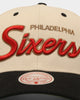Mitchell & Ness Philadelphia 76ers 'Wool Blend' Snapback Vintage White