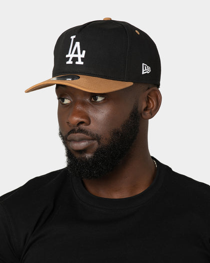 New Era Los Angeles Dodgers Golfer Snapback Black/Wheat
