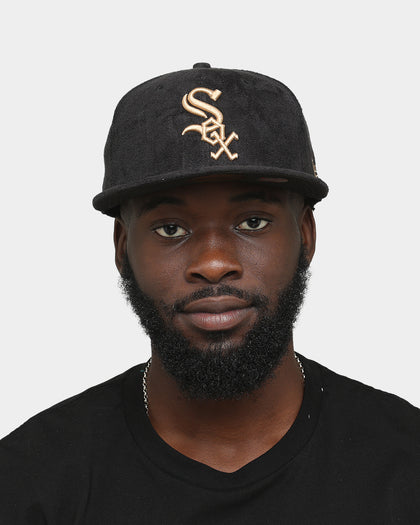 New Era Chicago White Sox Black Tan Suede 59FIFTY Fitted Black/Tan