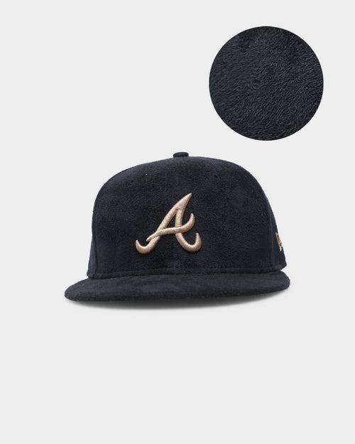 New Era Atlanta Braves Black Tan Suede 59FIFTY Fitted Black/Tan
