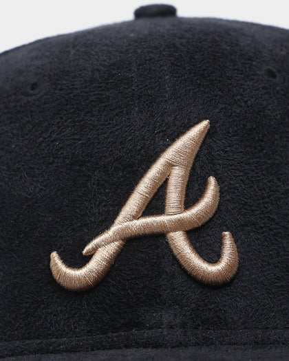 New Era Atlanta Braves Black Tan Suede 59FIFTY Fitted Black/Tan