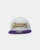 New Era Los Angeles Lakers Script Two Tone 59FIFTY Fitted White/Purple