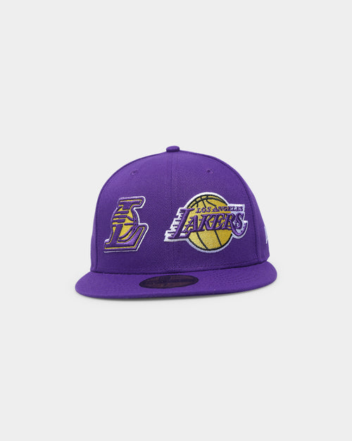 New Era Los Angeles Lakers Two Logo Original Team Colours 59FIFTY Fitted Purple