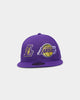 New Era Los Angeles Lakers Two Logo Original Team Colours 59FIFTY Fitted Purple