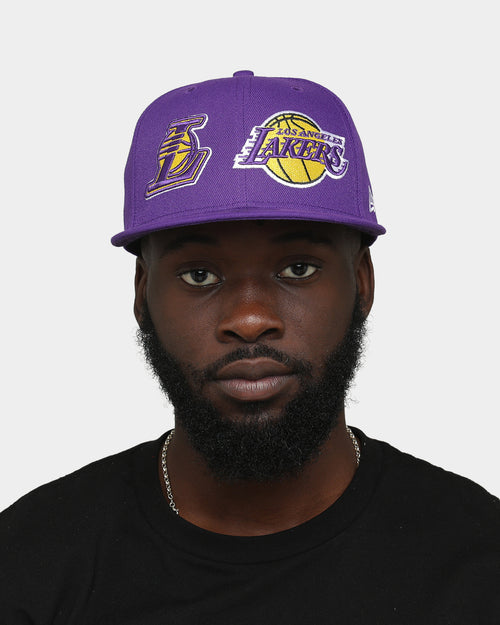 New Era Los Angeles Lakers Two Logo Original Team Colours 59FIFTY Fitted Purple