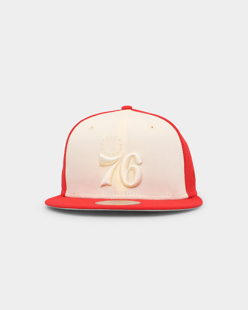 New Era Philadelphia 76ers 'Tonal Two-Tone' 59FIFTY Fitted Light Beige