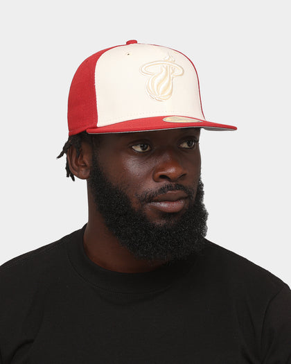 New Era Miami Heat 'Tonal Two-Tone' 59FIFTY Fitted Light Beige