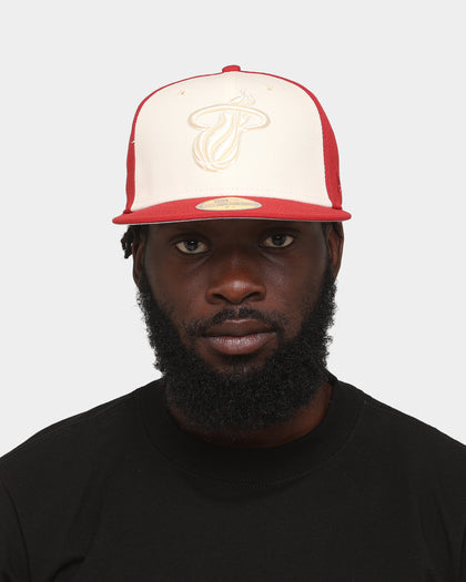 New Era Miami Heat 'Tonal Two-Tone' 59FIFTY Fitted Light Beige