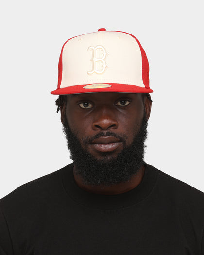 New Era Boston Red Sox 'Tonal Two-Tone' 59FIFTY Fitted Light Beige