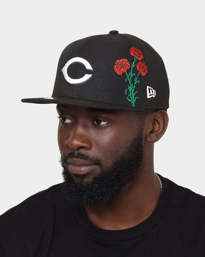 New Era Cincinnati Reds 'State Flower' 59FIFTY Fitted Black/Floral