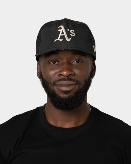 New Era Oakland Athletics 'Black Stone' Prolight Golfer Trucker Snapback Black/Stone