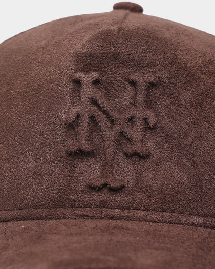 New Era New York Mets 'Tonal Brown Suede' Old Golfer Snapback Brown