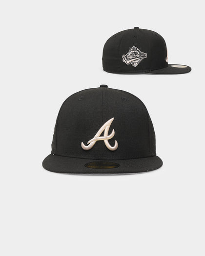New Era Atlanta Braves World Series 'Stone Tones' 59FIFTY Fitted Black/Stone