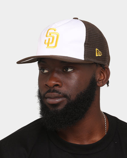 New Era San Diego Padres 'Team Two-Tone' Prolight Old Golfer Trucker Snapback White/OTC