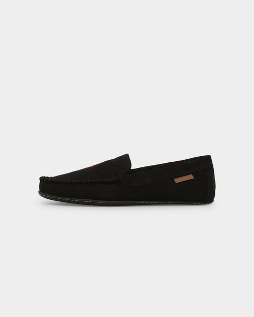 Polo Ralph Lauren Collins Slipper Black Corduroy
