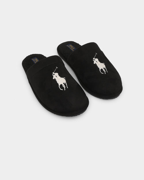 Polo Ralph Lauren Klarence Big Pony Slippers Black/Cream