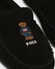 Polo Ralph Lauren Women's Collins Bear Slipper Black Suede