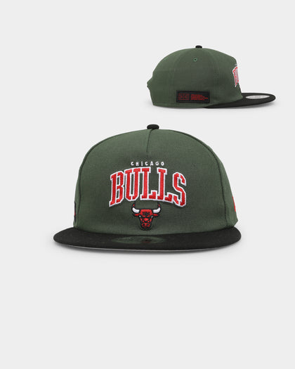 New Era Chicago Bulls 'Stencil Script' Golfer Snapback Cilantro Green/Black