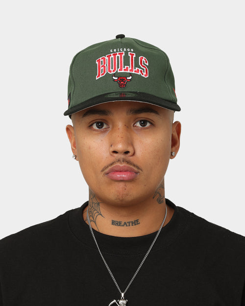 New Era Chicago Bulls 'Stencil Script' Golfer Snapback Cilantro Green/Black