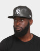 New Era New York Yankees 'PU Leather' 59FIFTY Fitted Black Leather
