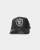New Era Las Vegas Raiders 'PU Leather' 9FORTY K-Frame Black Leather