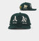 New Era Oakland Athletics 'Logo Evolution' Golfer Snapback Collection Dark Green