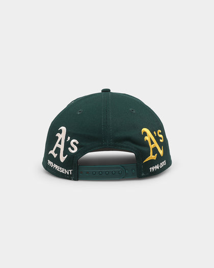 New Era Oakland Athletics 'Logo Evolution' Golfer Snapback Collection Dark Green