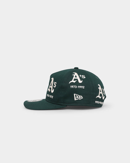 New Era Oakland Athletics 'Logo Evolution' Golfer Snapback Collection Dark Green