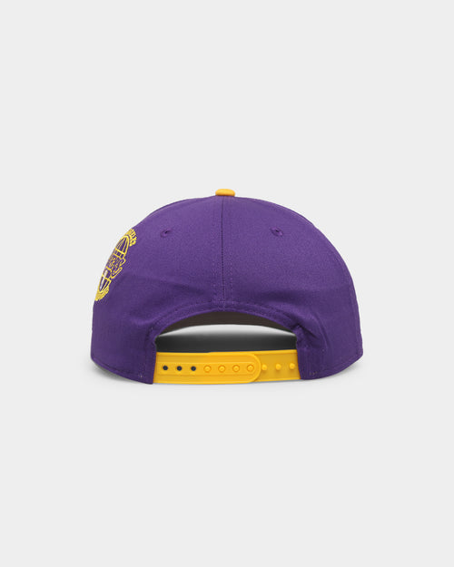New Era Los Angeles Lakers 'Chenille' Golfer Snapback Purple