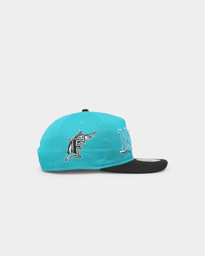 New Era Florida Marlins 'Chenille' Golfer Snapback Teal