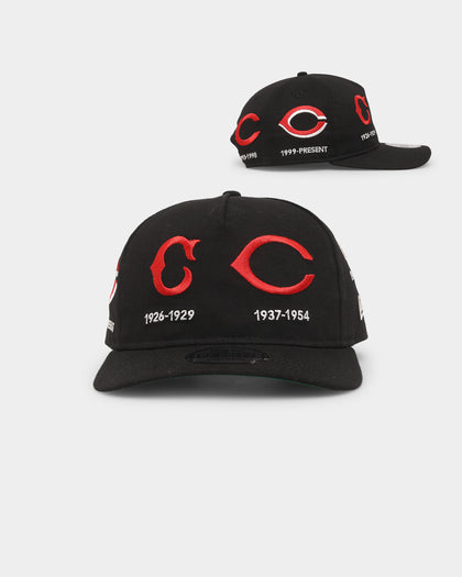 New Era Cincinatti Reds 'Logo Evolution' Golfer Snapback Collection Black
