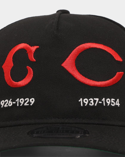 New Era Cincinatti Reds 'Logo Evolution' Golfer Snapback Collection Black