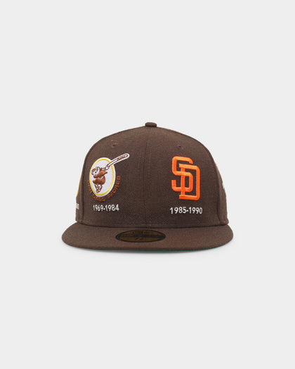 New Era San Diego Padres 'Logo Evolution' 59FIFTY Fitted Brown