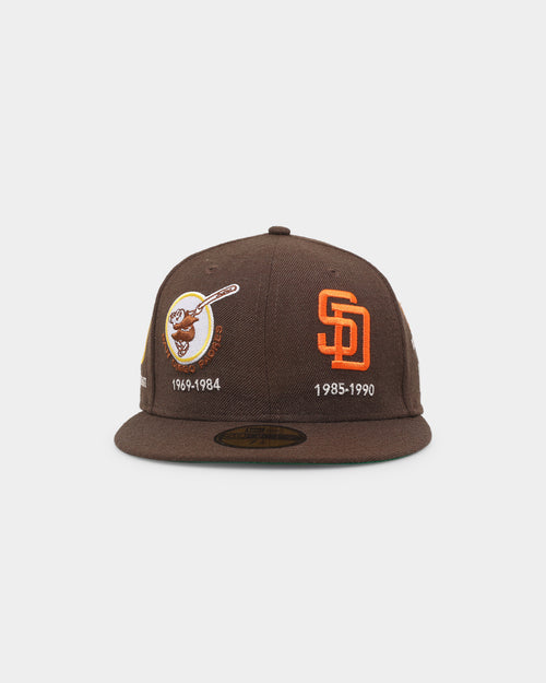 New Era San Diego Padres 'Logo Evolution' 59FIFTY Fitted Brown