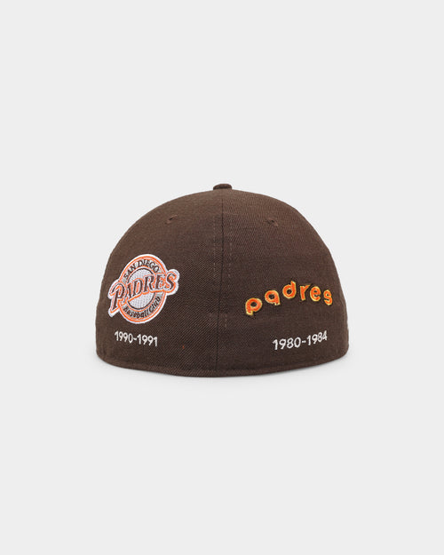 New Era San Diego Padres 'Logo Evolution' 59FIFTY Fitted Brown