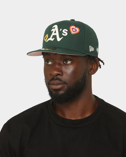 New Era Oakland Athletics 'Chain Stitch Heart' 59FIFTY Fitted Multi-Coloured