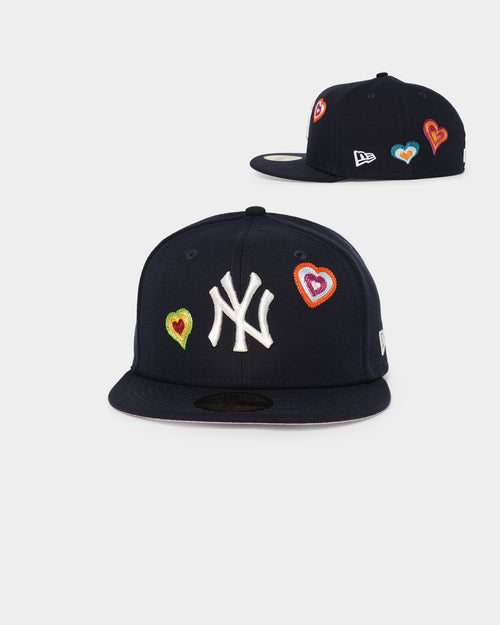 New Era New York Yankees 'Chain Stitch Heart' 59FIFTY Fitted Multi-Coloured