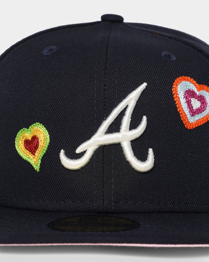 New Era Atlanta Braves 'Chain Stitch Heart' Atlanta Braves 59FIFTY Fitted Multi-Coloured