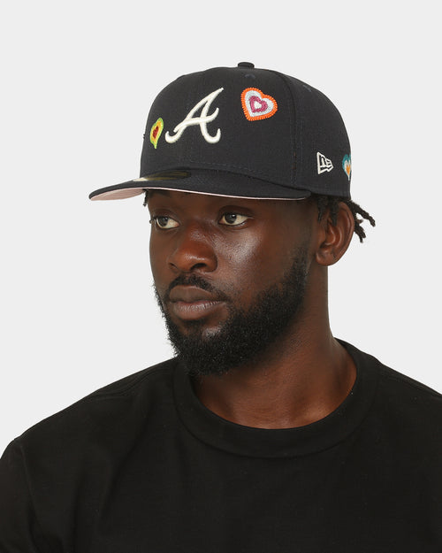 New Era Atlanta Braves 'Chain Stitch Heart' Atlanta Braves 59FIFTY Fitted Multi-Coloured