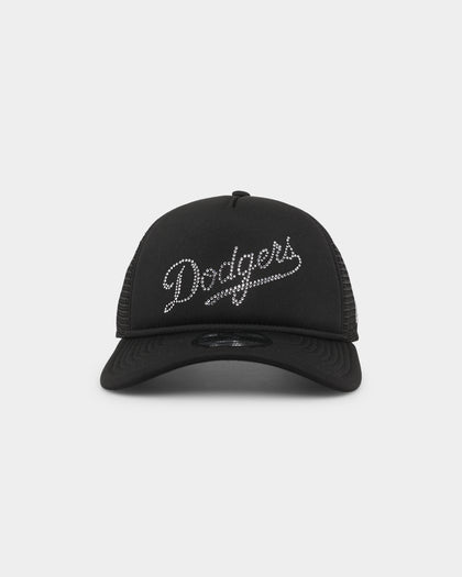 New Era Los Angeles Dodgers Rhinestone Trucker 9FORTY A-Frame Snapback Black