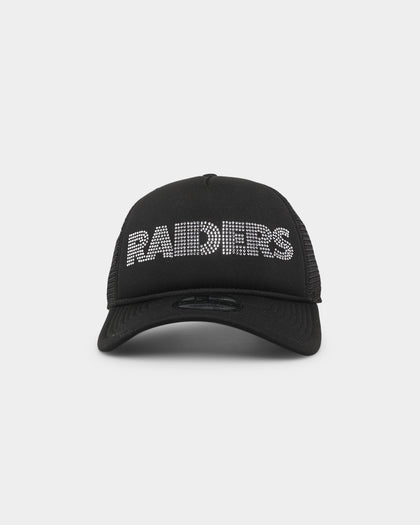 New Era Las Vegas Raiders Rhinestone Trucker 9FORTY A-Frame Snapback Black