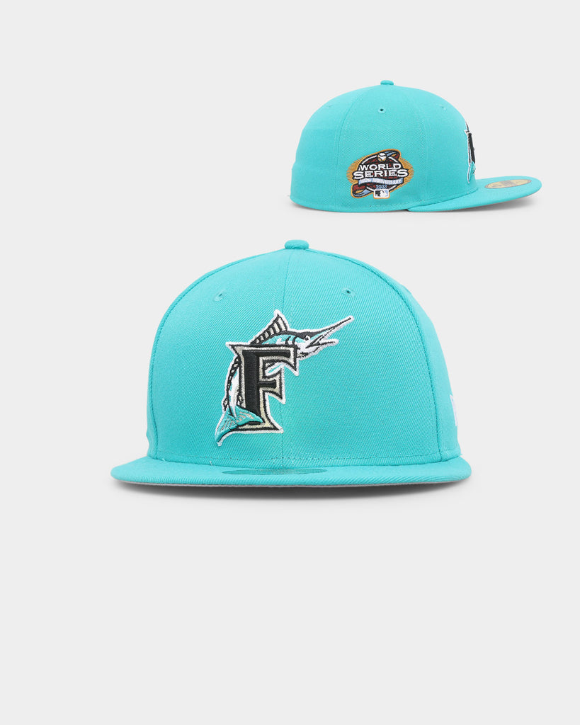 Casquette New Era Florida Marlins - Édition 2003 World Series Arctic Blue - Taille 7 3/8