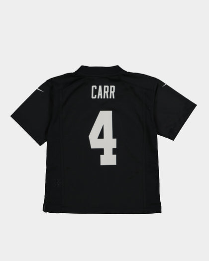 Nike Kids' Las Vegas Raiders Derek Carr #4 NFL Jersey Black