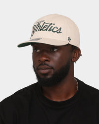 47 Brand Oakland Athletics Nantasket Script '47 Captain DT Snapback Bone