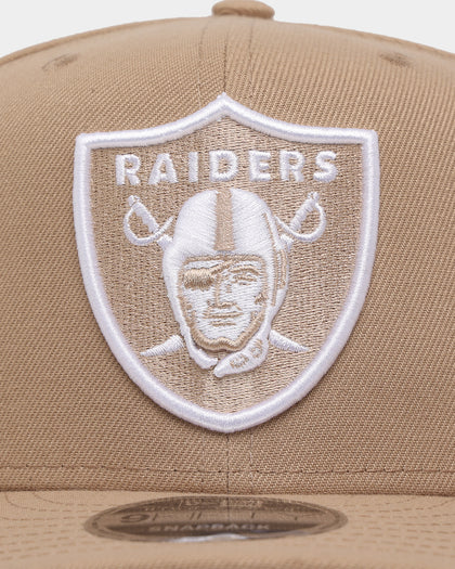 New Era Las Vegas Raiders 9FIFTY High Profile Retro Crown Snapback Tumbleweed/White