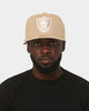 New Era Las Vegas Raiders 9FIFTY High Profile Retro Crown Snapback Tumbleweed/White