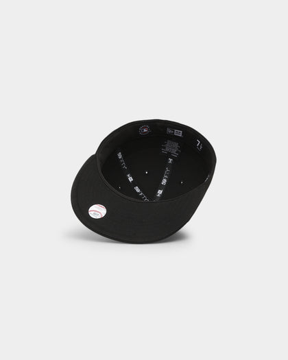 New Era Los Angeles Dodgers 'Metal Badge' 59FIFTY Fitted Black/Silver