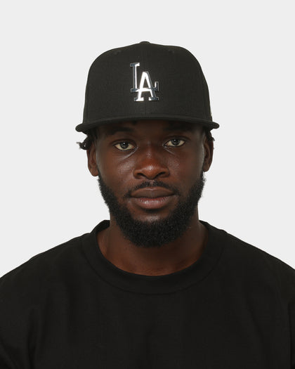 New Era Los Angeles Dodgers 'Metal Badge' 59FIFTY Fitted Black/Silver