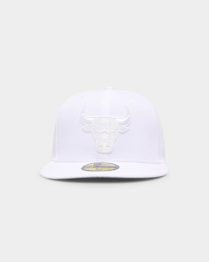 New Era Chicago Bulls 'White On White' 59FIFTY Fitted White/White
